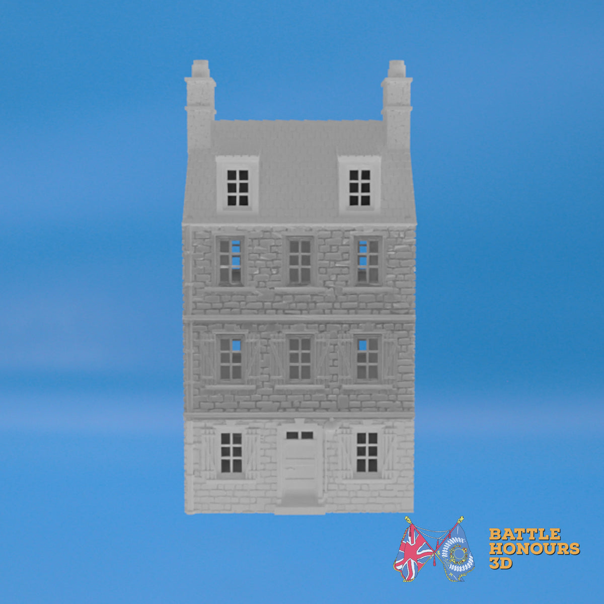 Sainte-Marie-du-Mont House 2 terrain model view 1