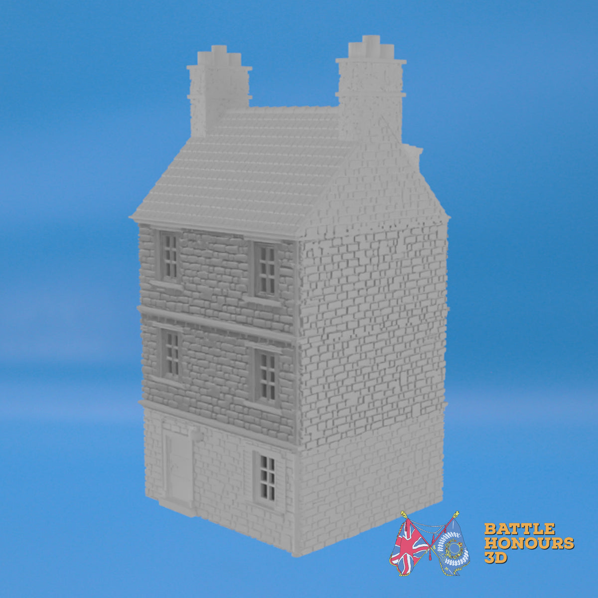 Sainte-Marie-du-Mont House 2 terrain model view 3