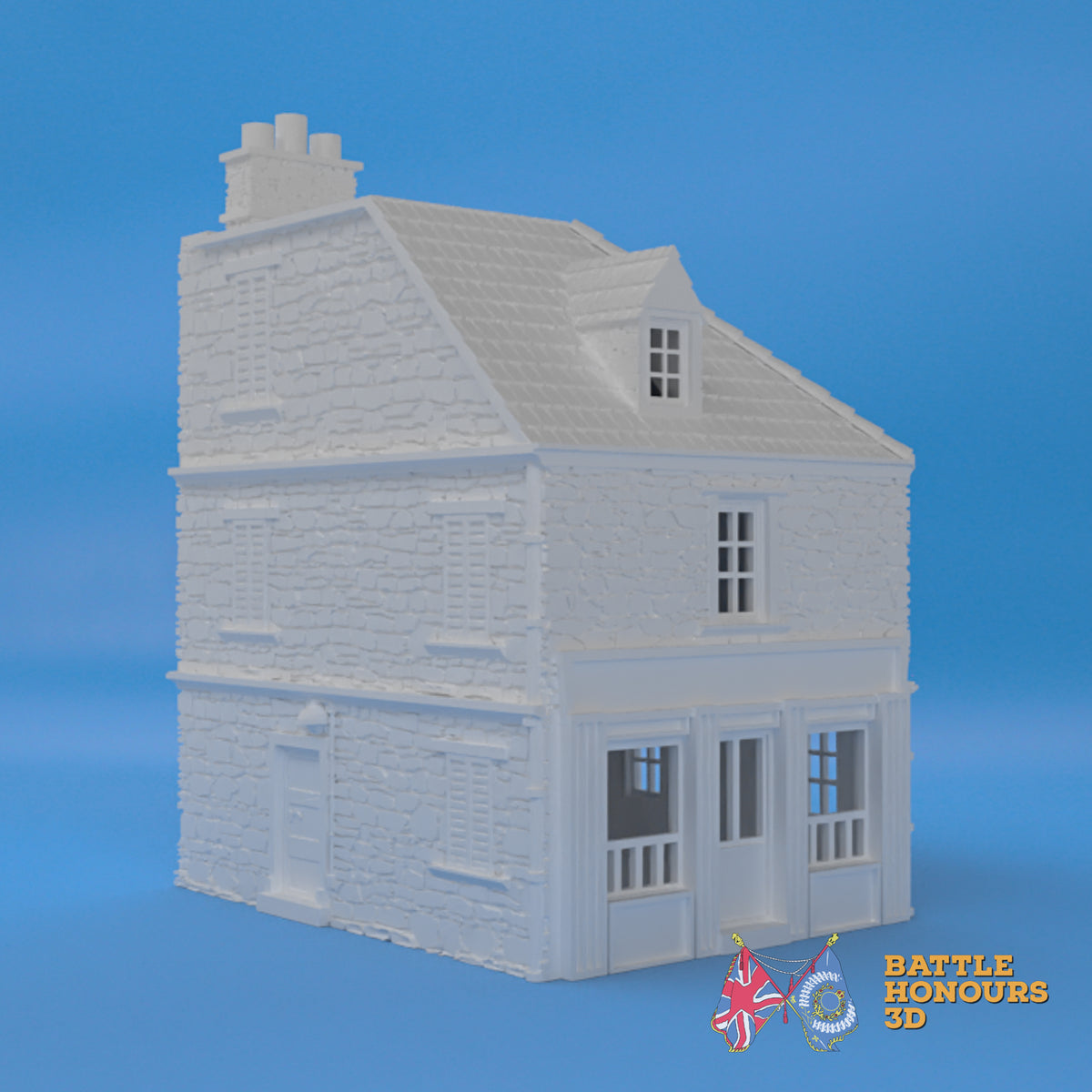 Sainte-Marie-du-Mont House 3 terrain model view 2
