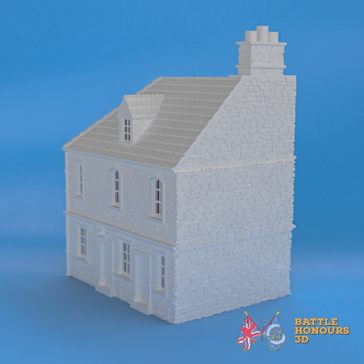 Sainte-Marie-du-Mont House 3 terrain model view 4