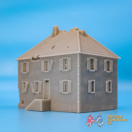 Damaged Saint Privat House 2 terrain model view 5