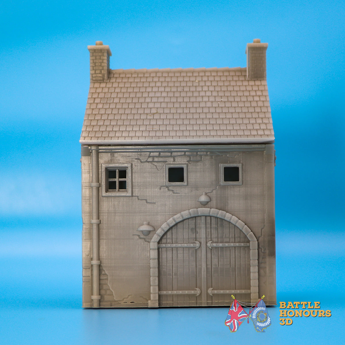 Normandy House 1 terrain model view 1