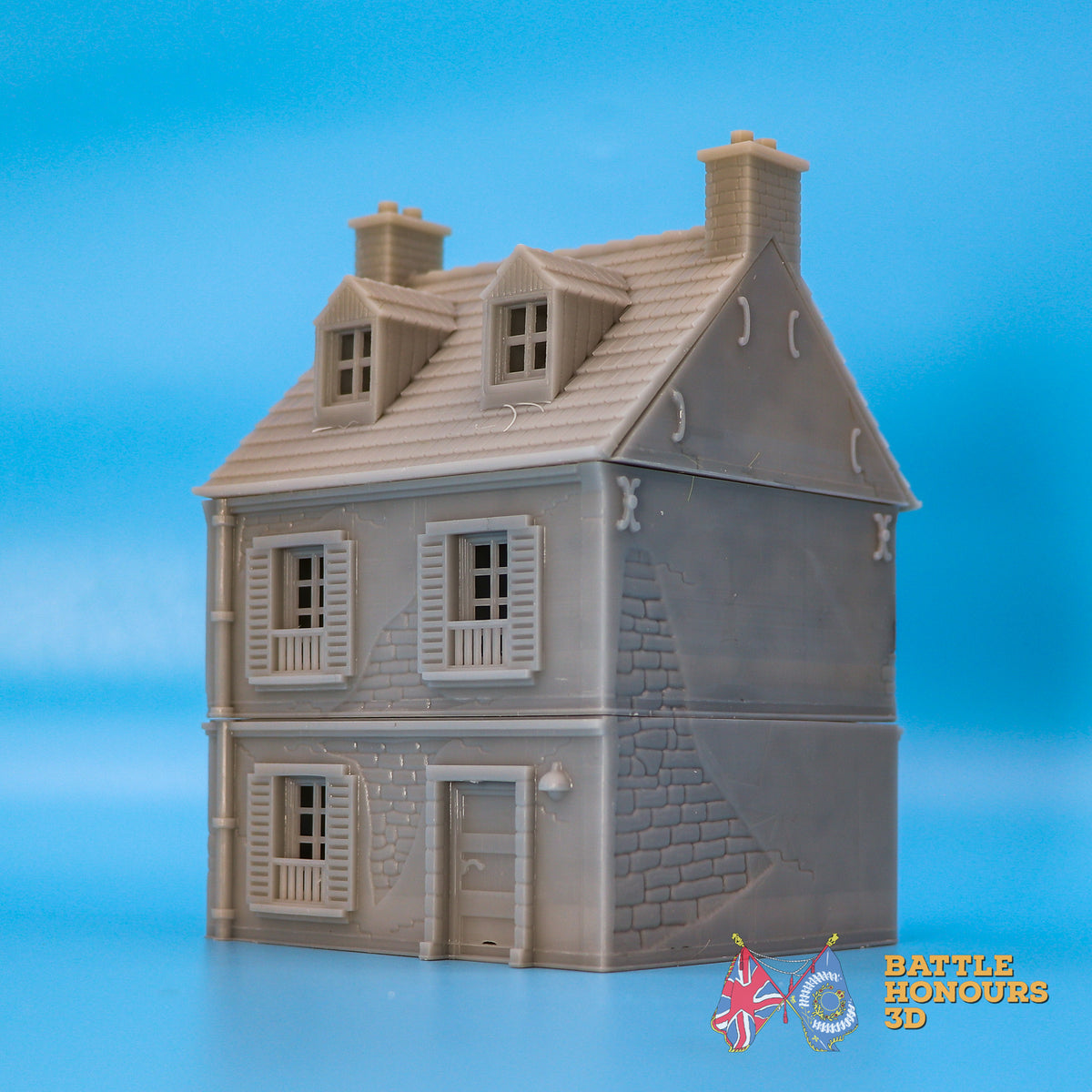 Normandy House 2 terrain model view 4