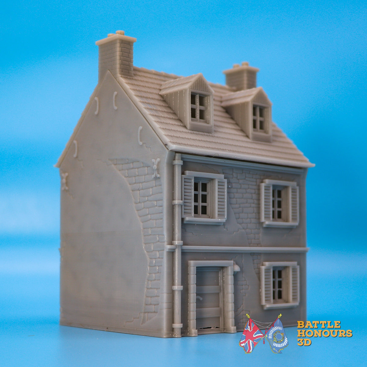 Normandy House 3 terrain model view 2