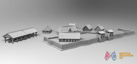 Viking village terrain model view 3