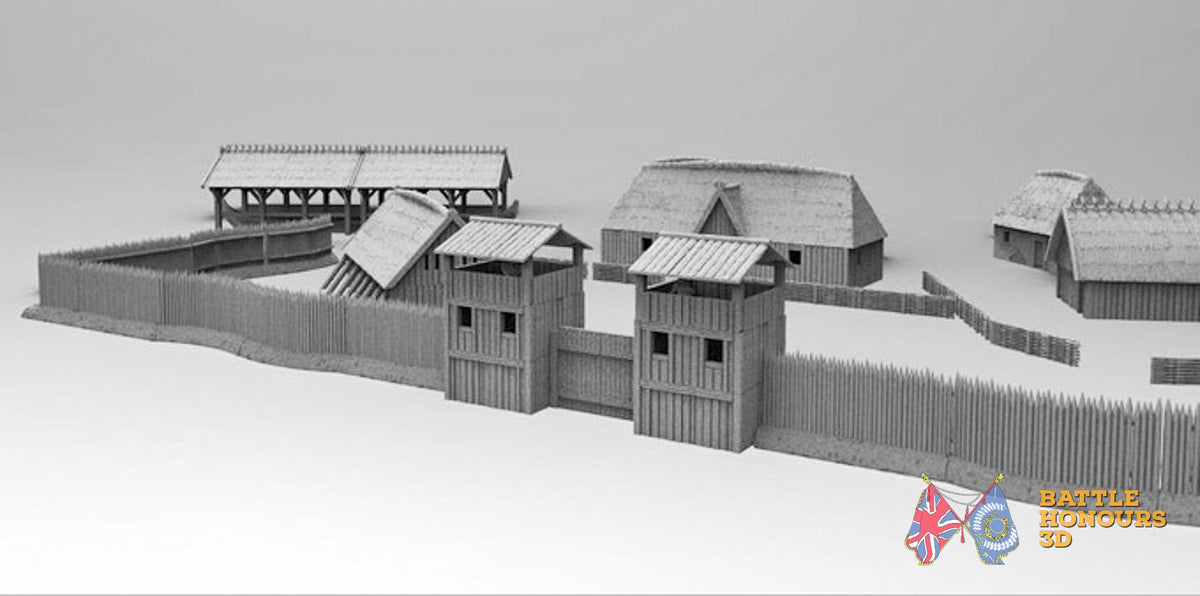 Viking village terrain model view 4