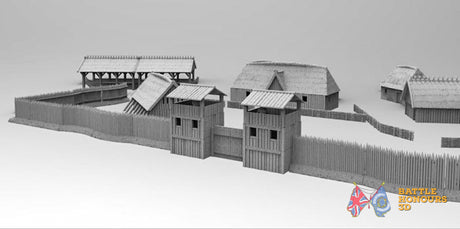 Viking village terrain model view 4