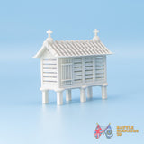 Mediterranean Single Horreo Short terrain model view 4
