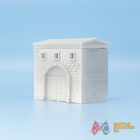 Mediterranean Gatehouse terrain model view 5