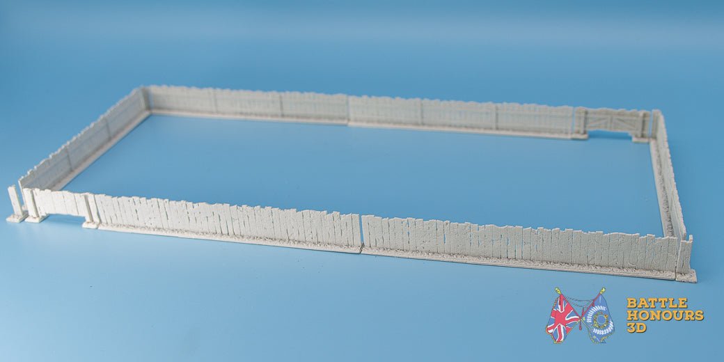 Fenced enclosure terrain model view 1